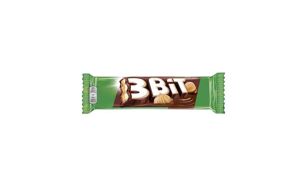 3Bit Tyčinka se sušenkou lískoříšková, mléčná čokoláda 46g