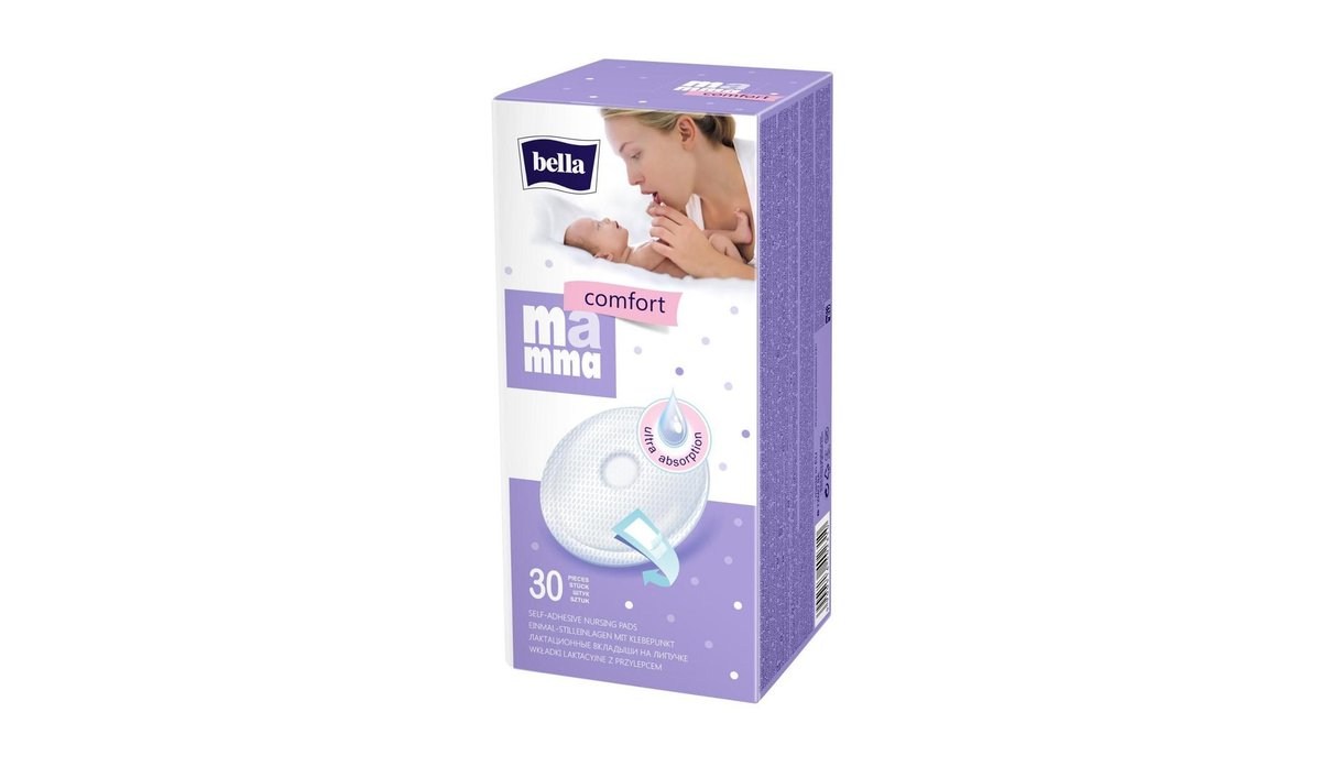 Одноразовые самоклеящиеся вкладыши для груди Bella Mamma Comfort, 30 шт.