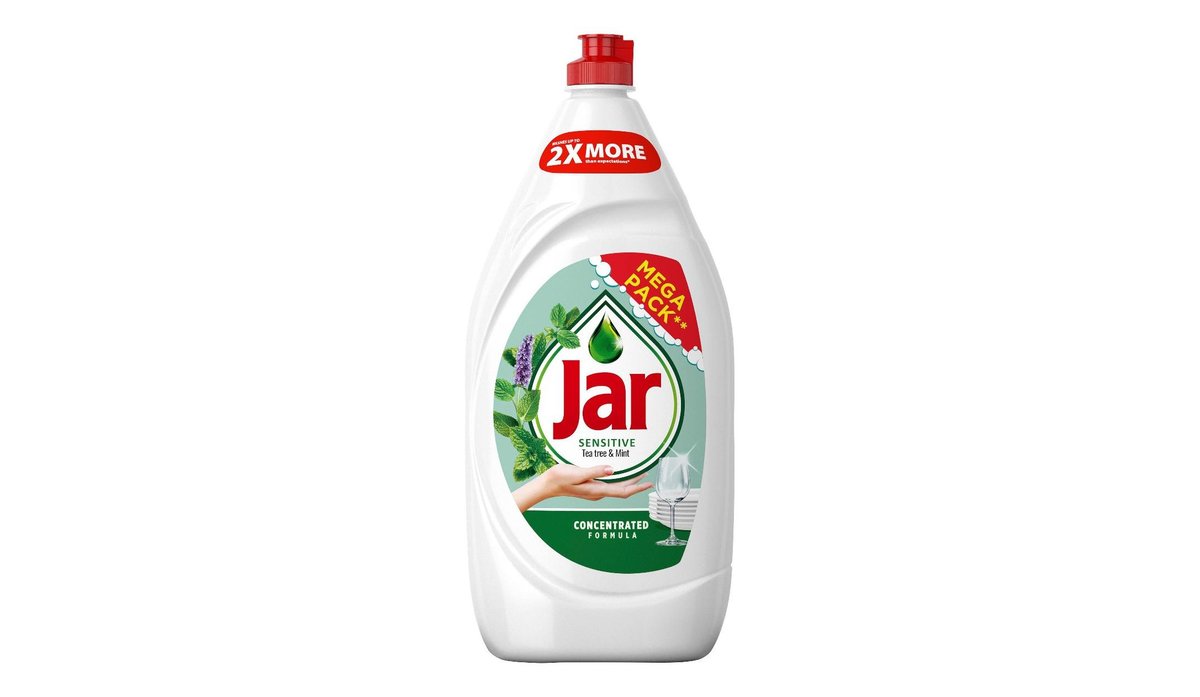Jar Sensitive Prostředek na mytí nádobí teatree & mint 1350 ml
