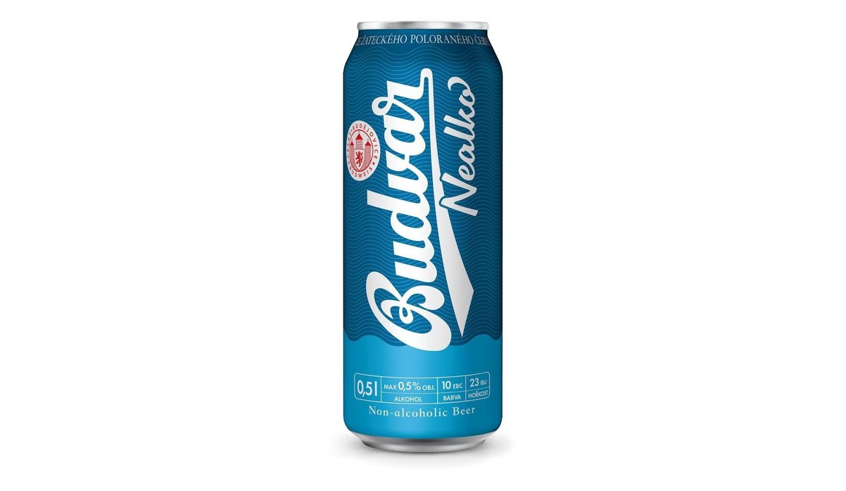 Budweiser Budvar B:Free světlé nealkoholilcké pivo 0,5 l