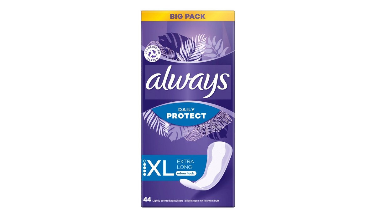 Always Dailies Long Plus Extra Protect Intimky 44 ks