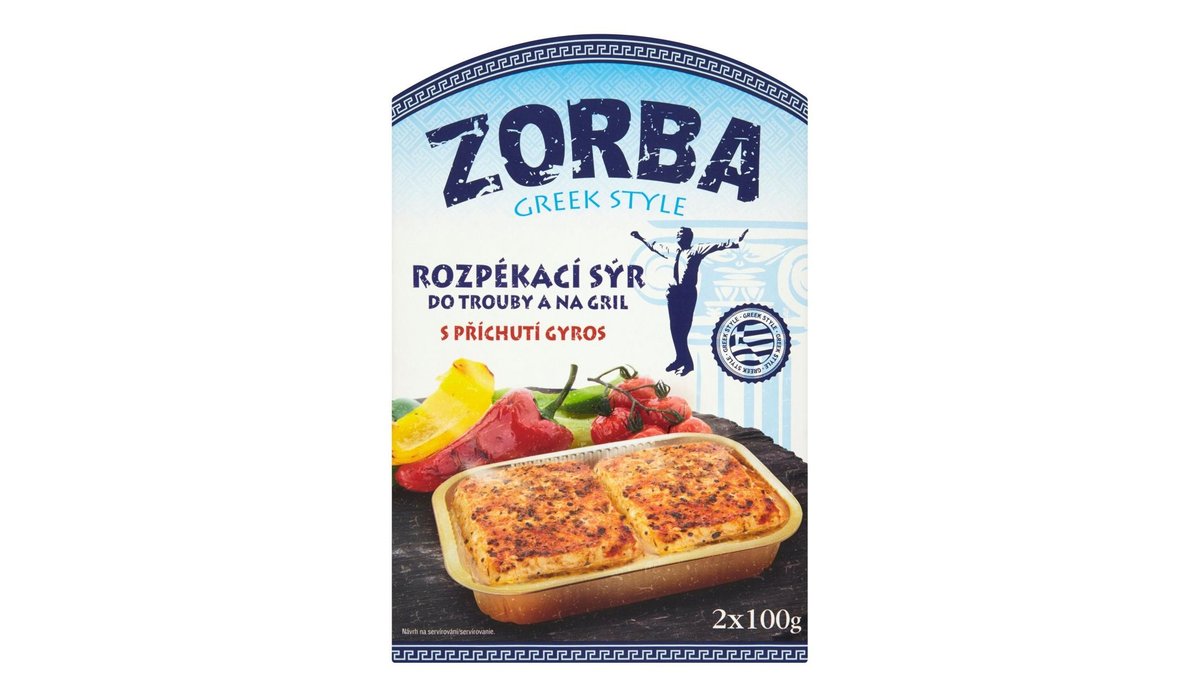 Zorba Rozpékací sýr s příchutí gyros 200 g