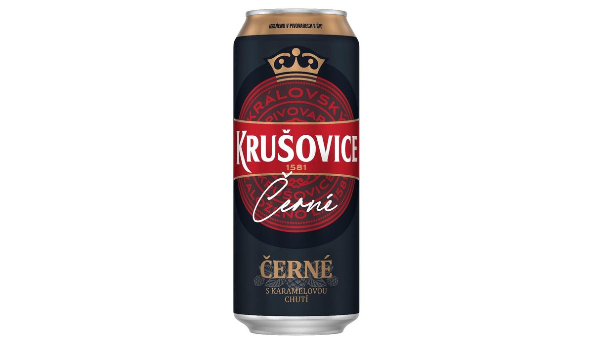 Krušovice Královské Černé pivo výčepní tmavé 0,5 l