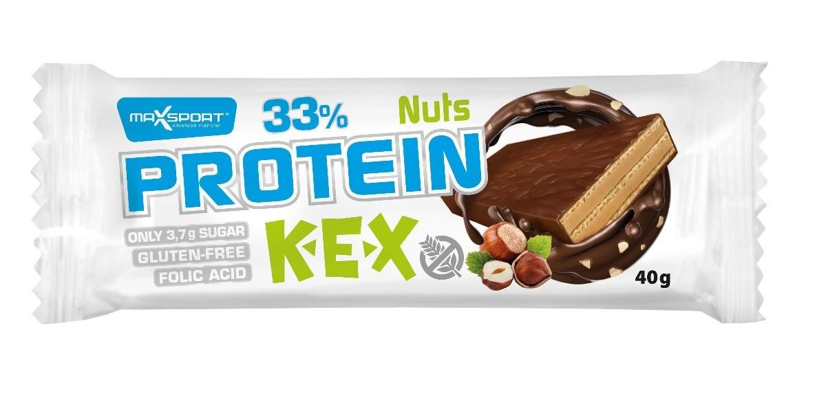 MaxSport Proteinová oplatka s oříškovou krémovou náplní 40 g