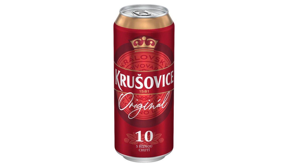 Krušovice 10° pivo výčepní světlé 0,5 l