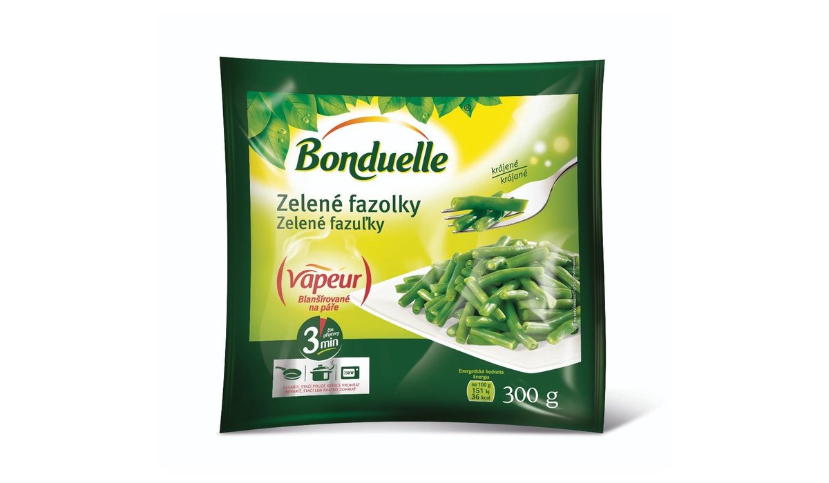 Bonduelle Vapeur Zelené fazolky krájené mražené 300 g