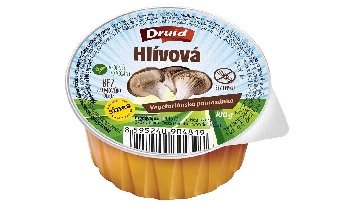 Druid Hlívová vegetariánská pomazánka bez lepku 100 g