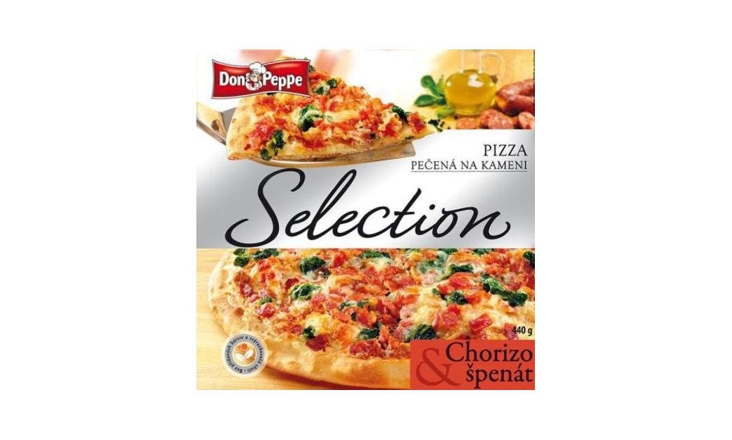 Don Peppe Selection Chorizo&Špenát Pizza mražená 440 g