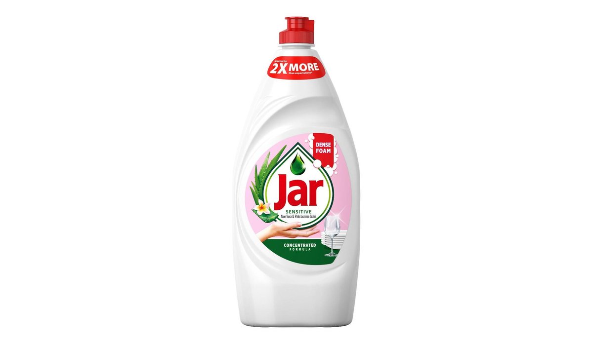 Jar Sensitive Aloe Vera&Pink Jasmin Tekutý prostředek na nádobí 900 ml