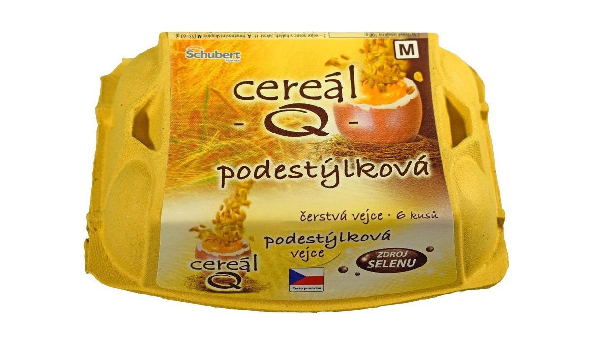 Schubert Čerstvá vejce Cereál Q podestýlková M 6 ks