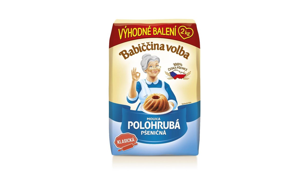 Babiččina Volba Mouka polohrubá pšeničná 2kg