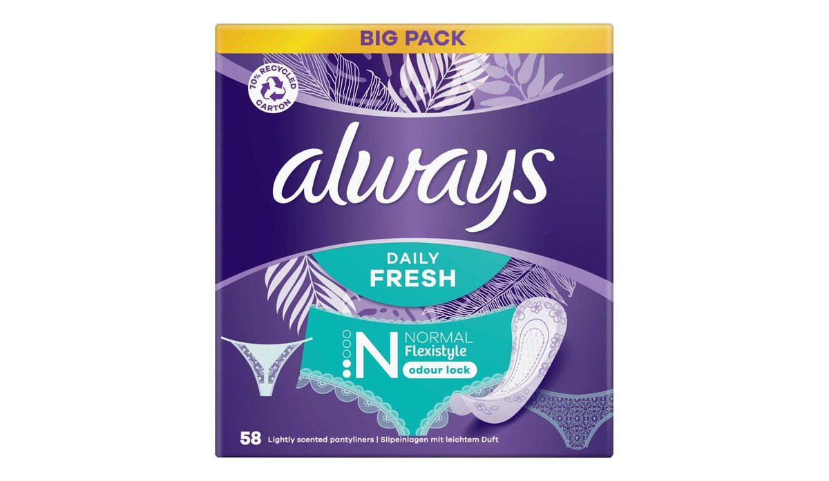 Always liners Fresh&Protect 58ks