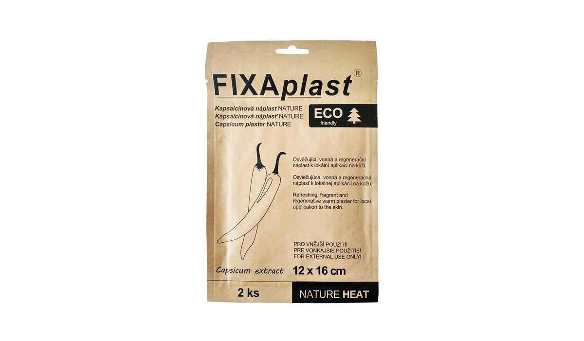 Fixaplast ECO Kapsaicínová hřejivá náplast 2ks
