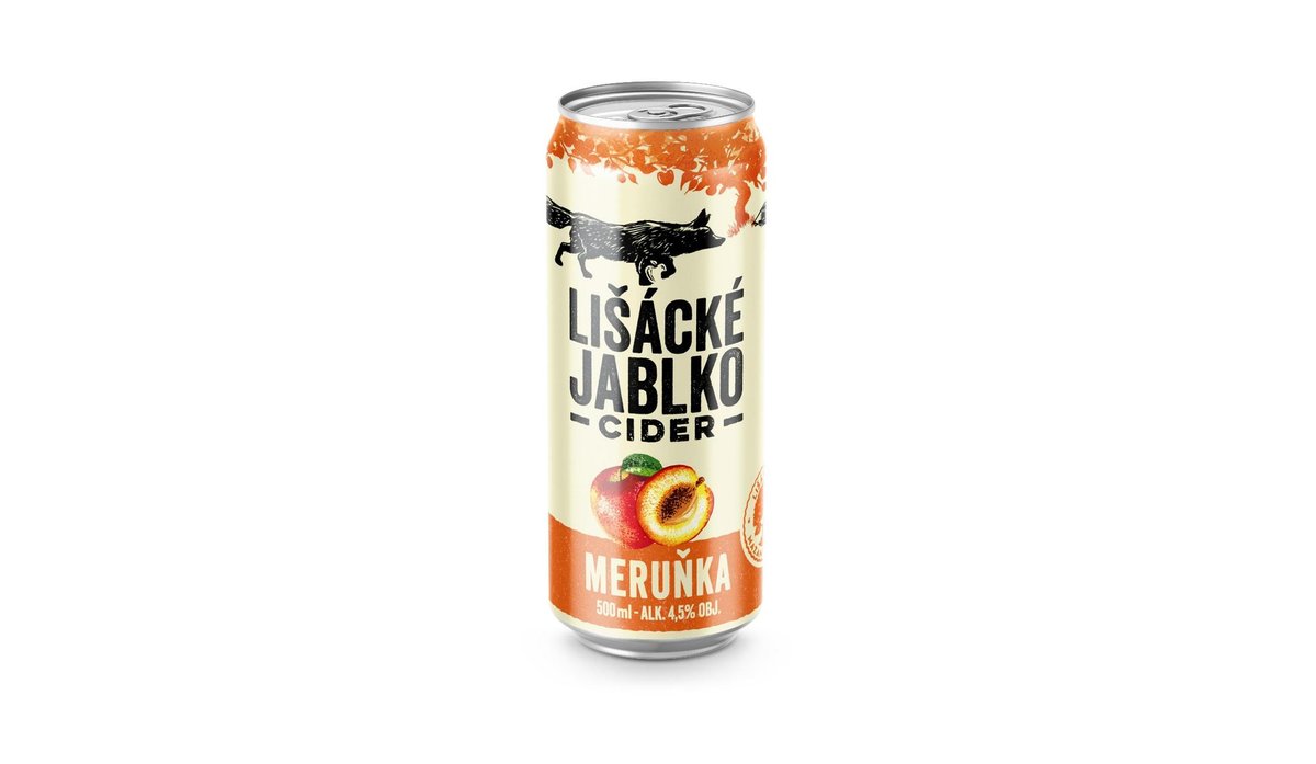 Lišácké jablko Meruňka plech 0,5l