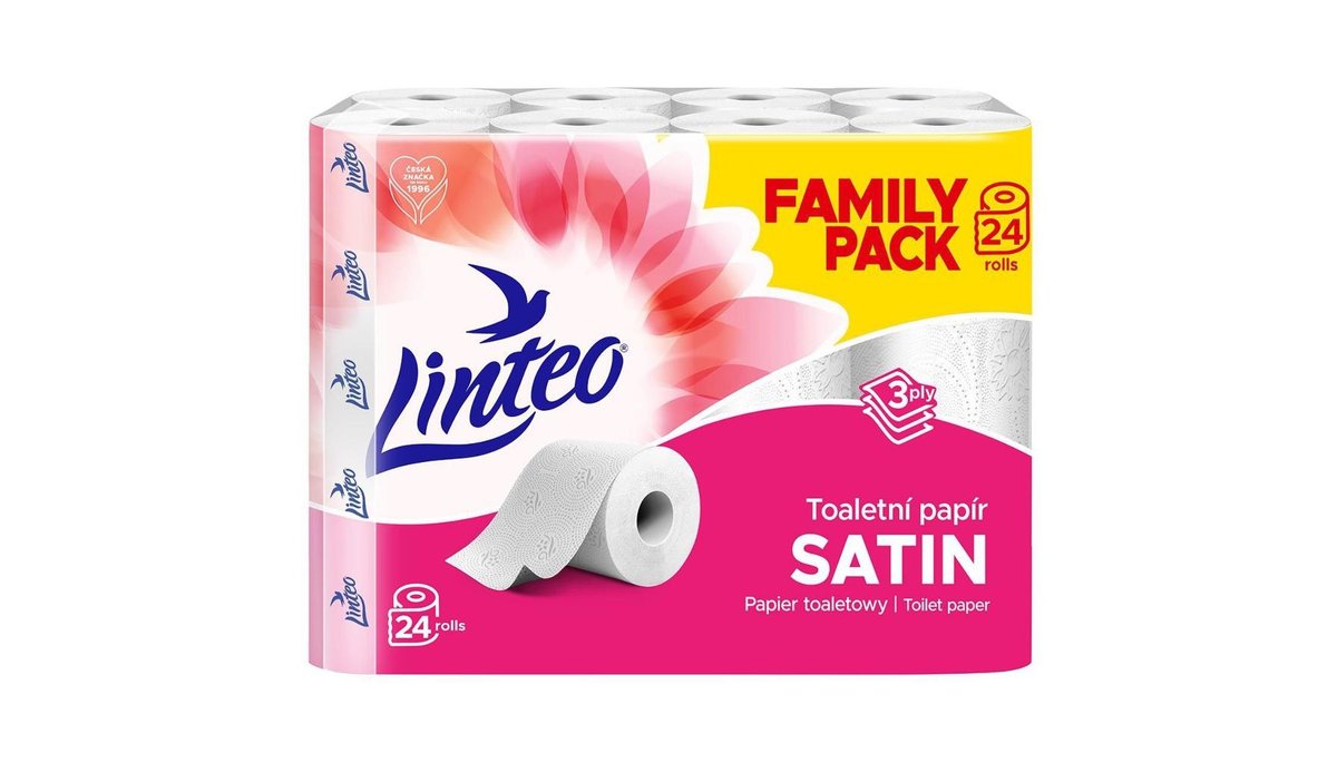 Linteo Toaletní papír 3 vrstvý 24ks