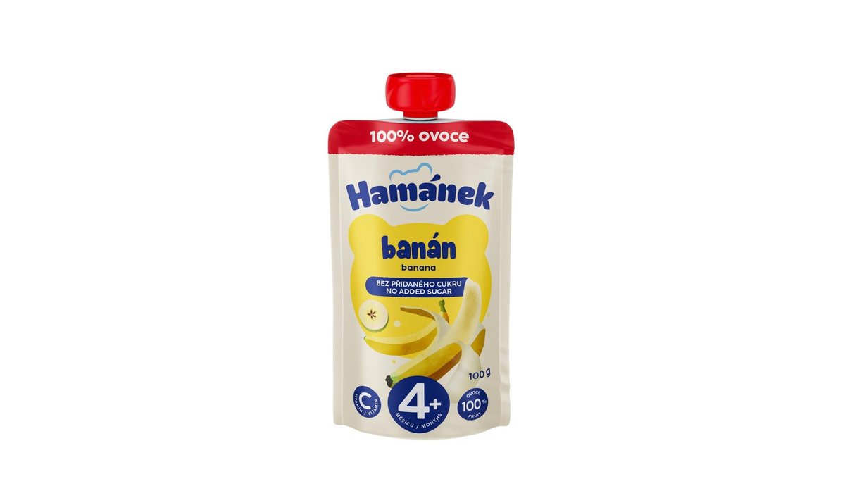 Hamánek Broskev banán přesnídávka 100 g