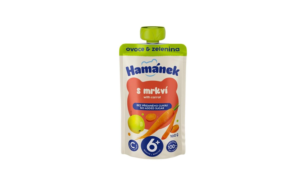 Hamánek Jablko mrkev přesnídávka 100 g