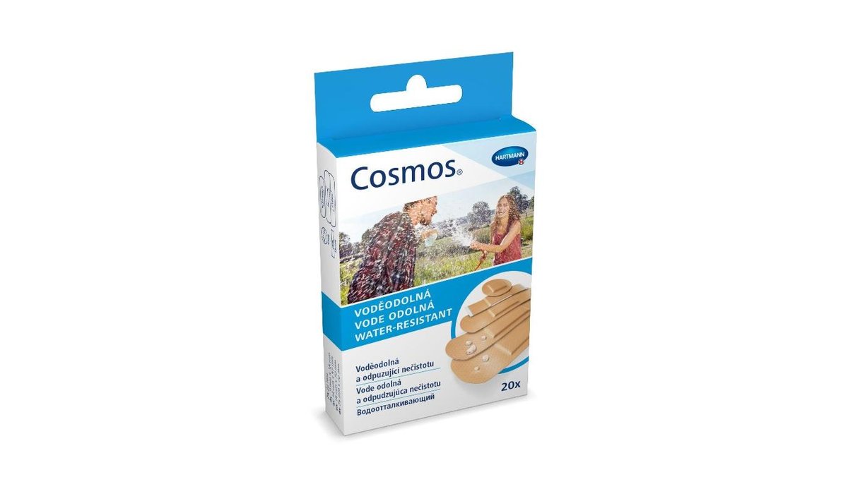 Cosmos Náplast voděodolná 5 velikostí 20ks