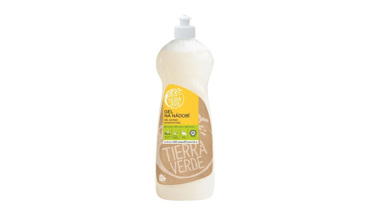 Tierra Verde Gel na nádobí BIO citron 1 l