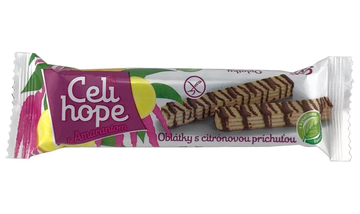 Celihope oplatky zdobené s citronovou příchutí 25g