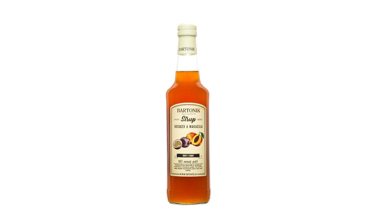 Bartonik Sirup broskev & maracuja 0,5l