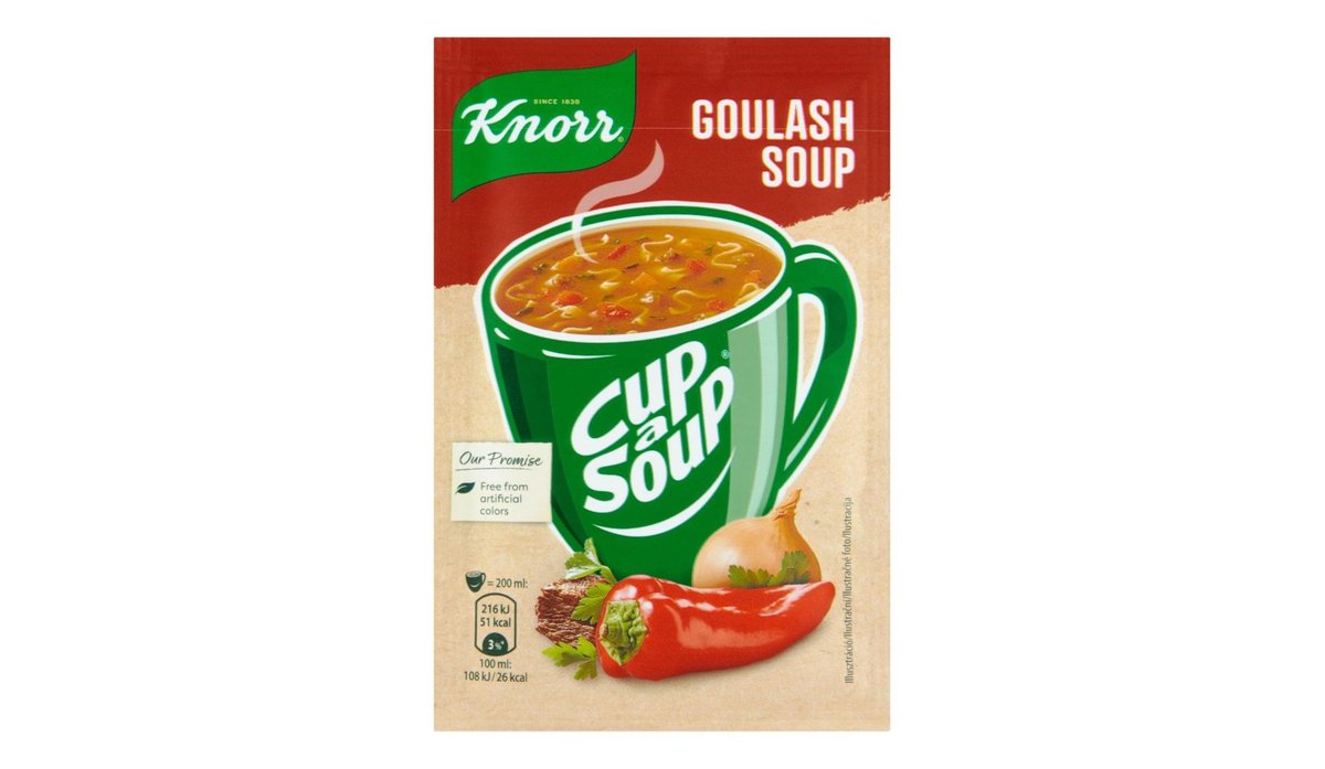 Knorr Cup a Soup Gulášová instantní polévka 16g