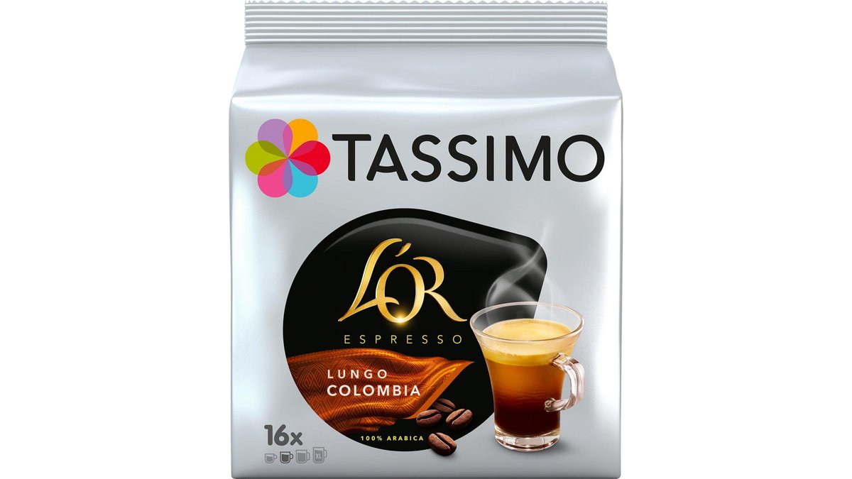 Tassimo Lor Lungo Colombia pražená mletá káva 110,4 g