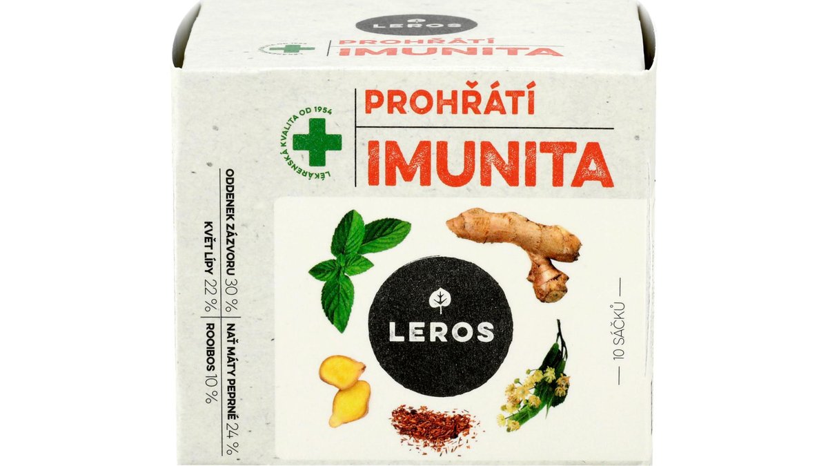 Leros Bylinný čaj Imunita Prohřátí 10x2 g
