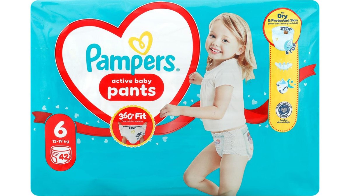 Pampers ActiveBaby Diaper Pants 6 | 13-19 kg | 42pcs 1