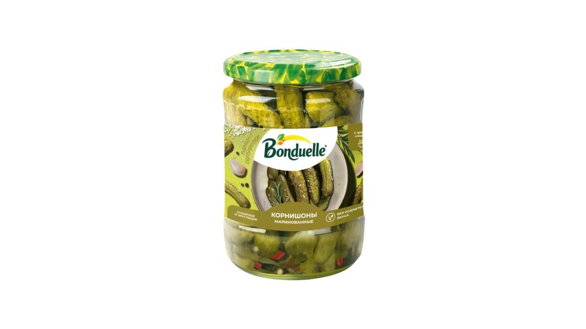 Корнишоны маринованные Bonduelle 500 мл