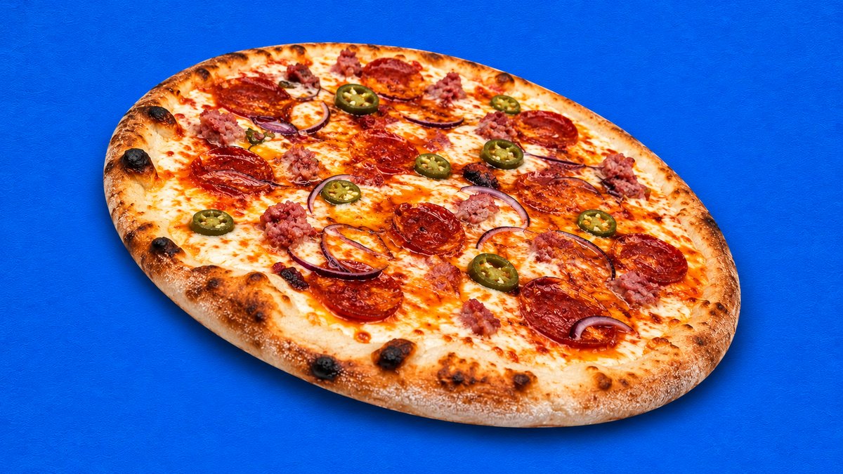 White Pork pizza