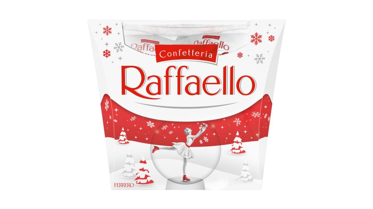 Ferrero Raffaello Oplatka s náplní a celou mandlí zdobená strouhaným kokosem 150g