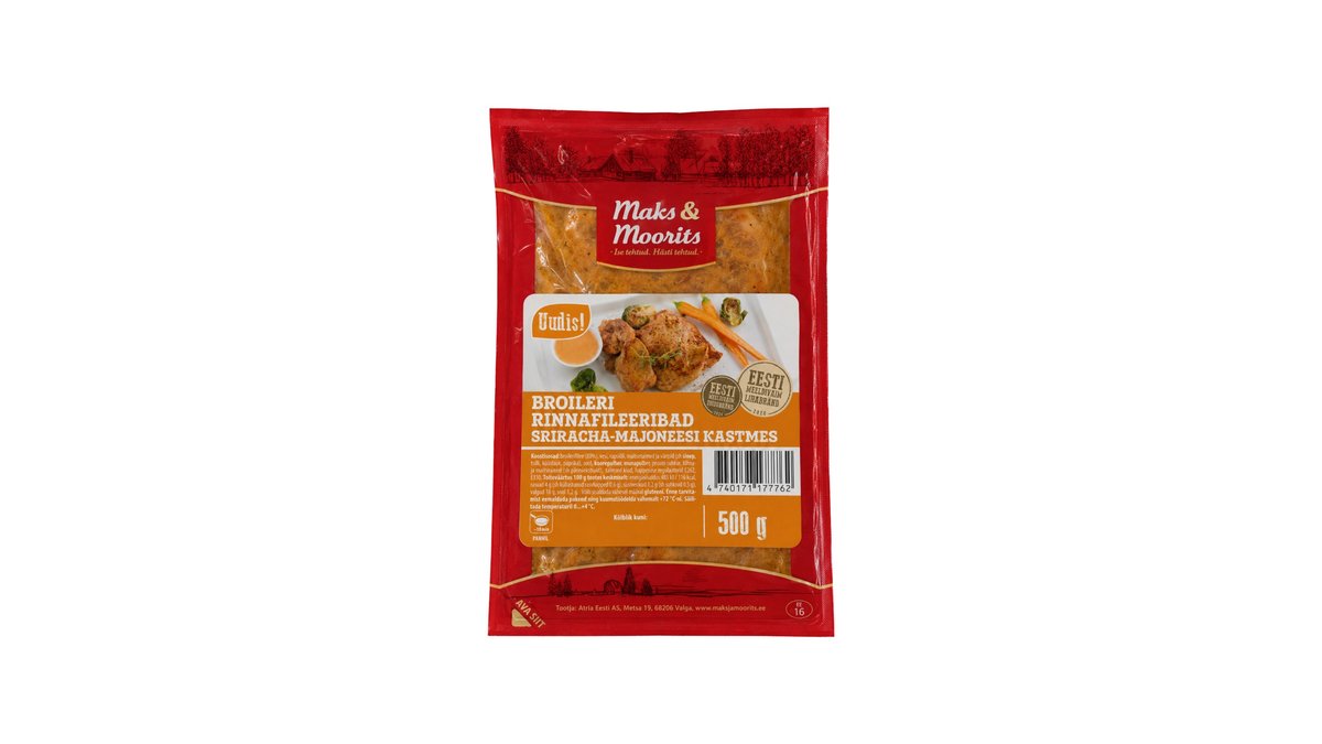 M&M broileri rinnafileeribad sriracha-majoneesi kastmes, 500g