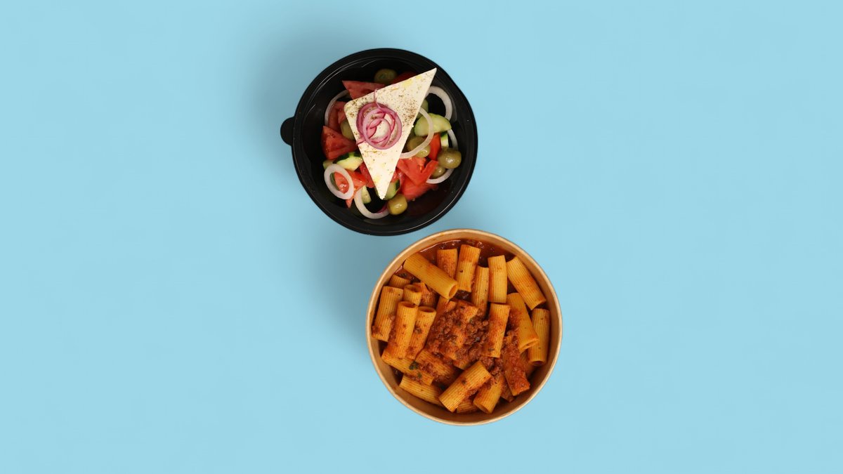 Rigatoni Bolognese & Sallate Greke