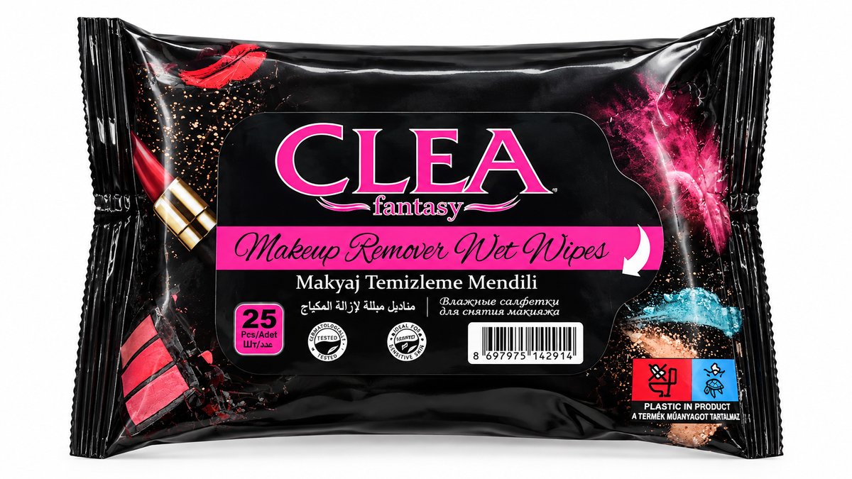Clea Makyaj Təmizləyici Salfetka 25əd.*96
