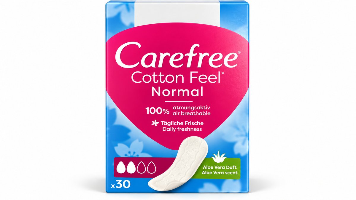 Carefree Qadınlar üçün Gündəlik Bez Aloe ilə Havakeçirici 30əd