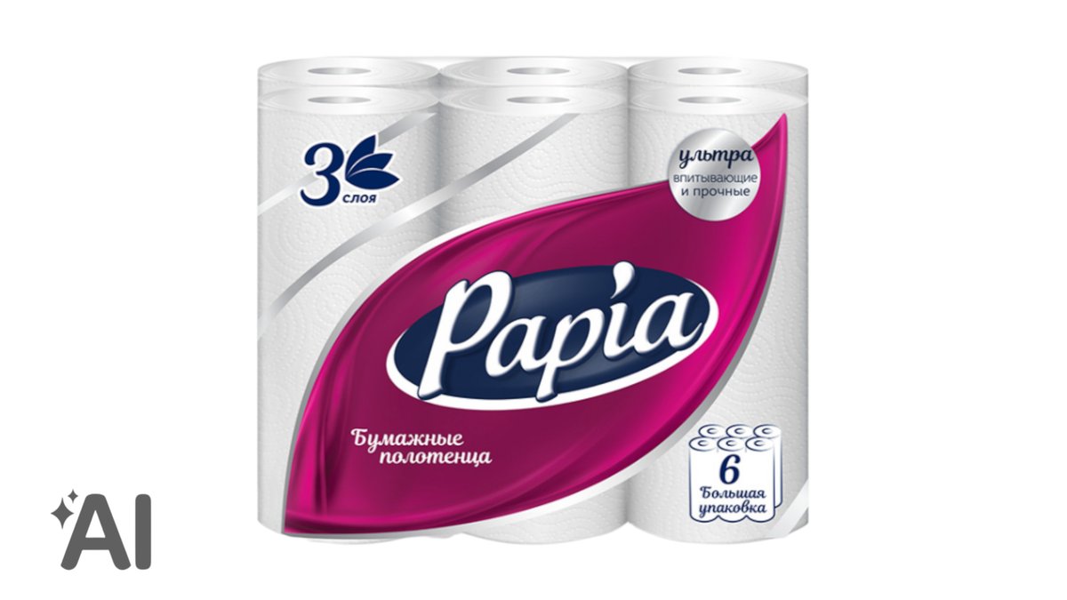 Papia Mətbəx Kağızı 3 Qat (6rulon)