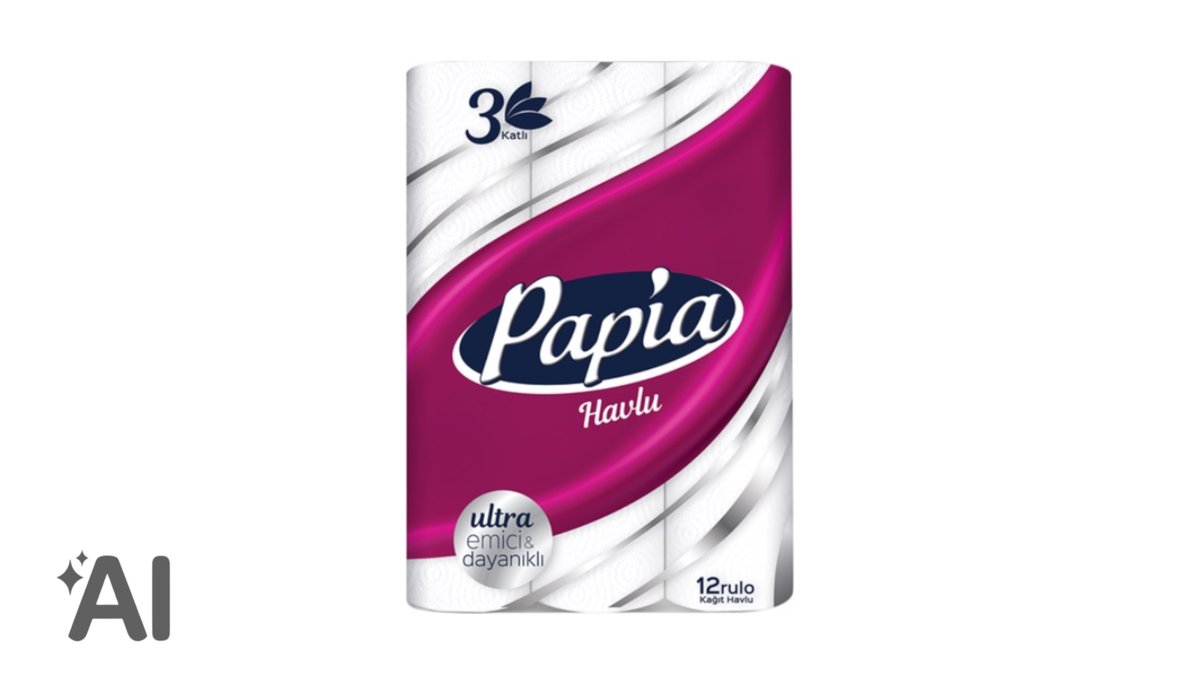 Papia Mətbəx Kağızı 3 Qat (12rulon)