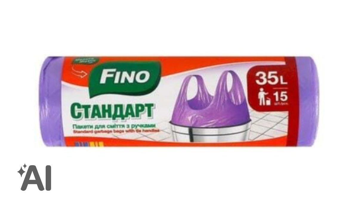 Fino Tutacaqlı Zibil Torbası Standard 35l (15əd.)