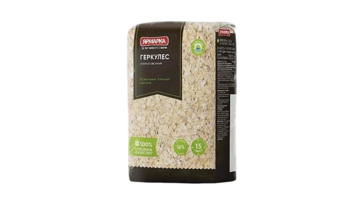 Хлопья Ярмарка овсяные  геркулес 350 г