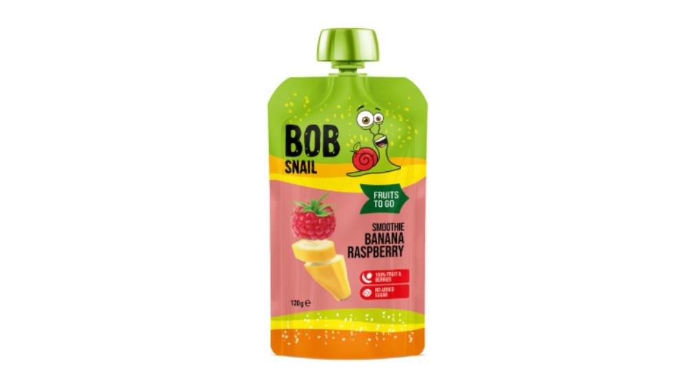 Bob Snail Təbii Banan-Moruq Püresi 120q