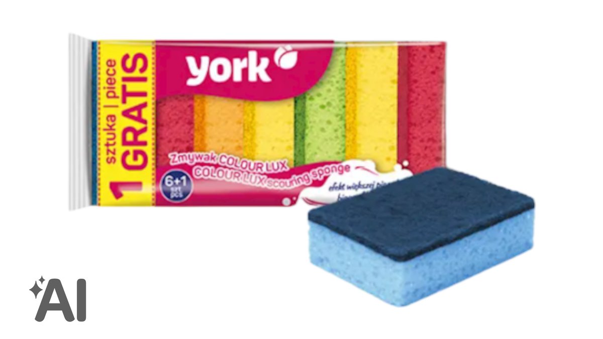 York Color Lux Təmizlik Süngəri 6+1