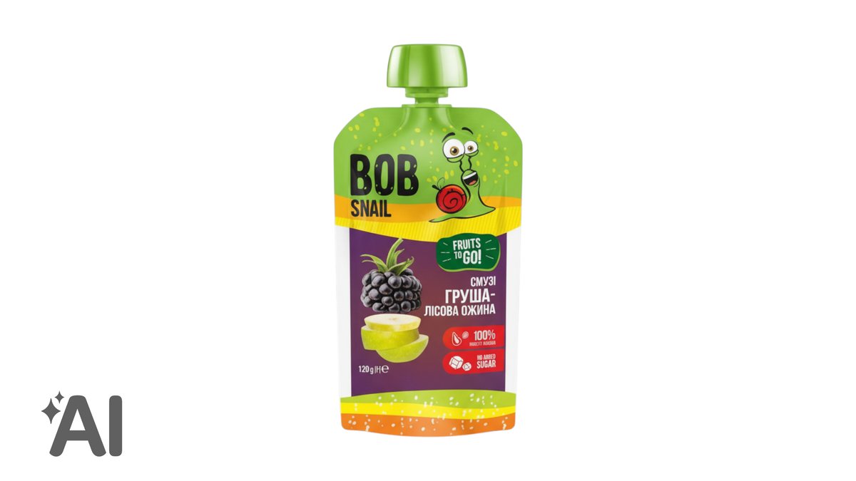 Bob Snail Təbii Armud-Boyürtkan Püresi 120q