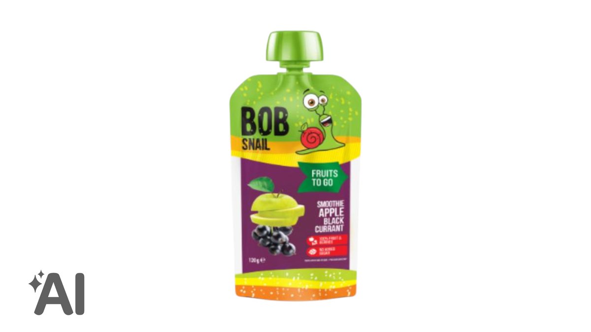 Bob Snail Təbii Alma-Qara Qarağat Püresi 120q