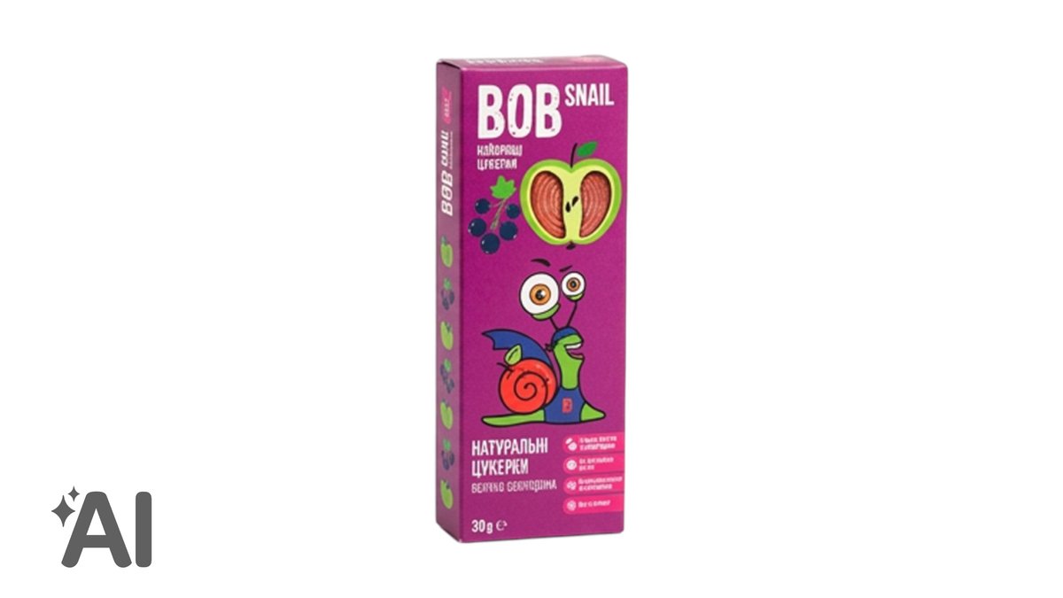 Bob Snail Təbii Alma-Qara Qarağat Pestili 30q
