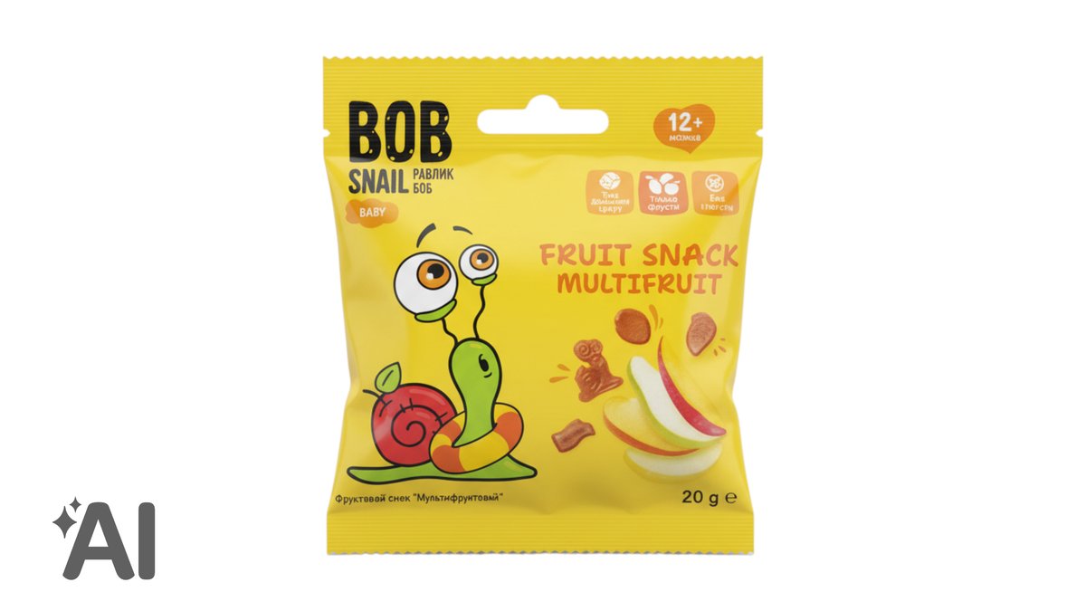 Bob Snail Təbii Qarışıq Meyvə Pestili 20q