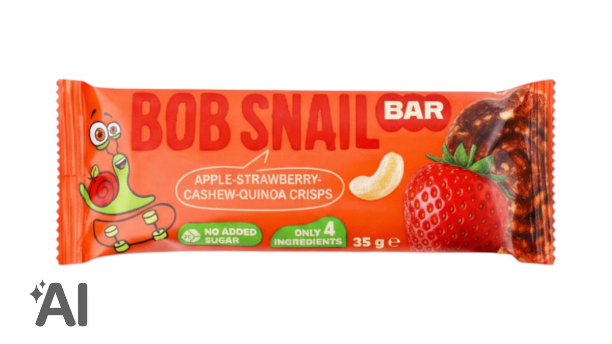 Bob Snail Təbii Çiyələk Çərəz Mix Baton 35q