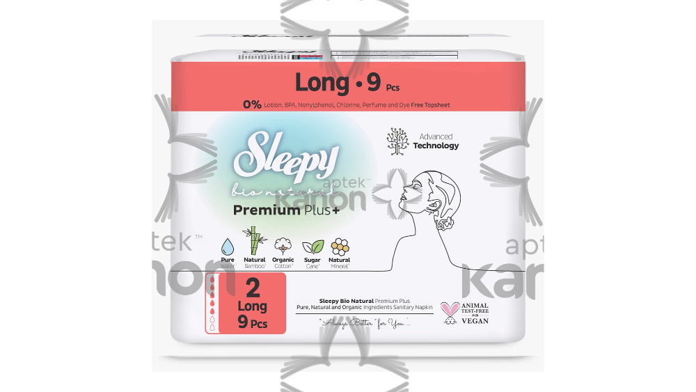 Sleepy Bio Natural Premium Plus Gigiyenik Bez (9əd.)