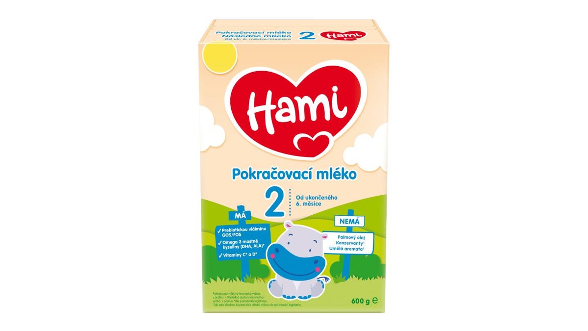 HAMI 2 pokračovací kojenecké mléko 600g