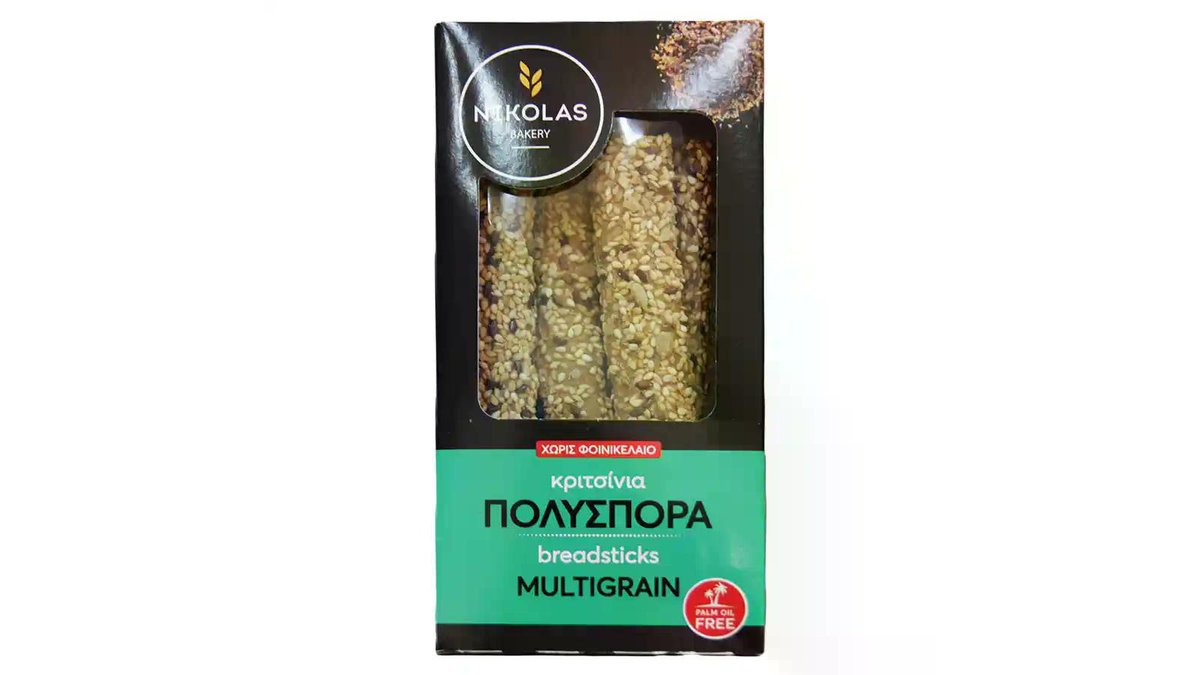 Nikolas Bakery Κριτσίνια Πολύσπορα 125γρ.